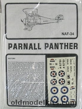 Esoteric 1/72 Parnall N.2A Panther - (N-2A) US Navy or RAF - Bagged, NAF-34 plastic model kit
